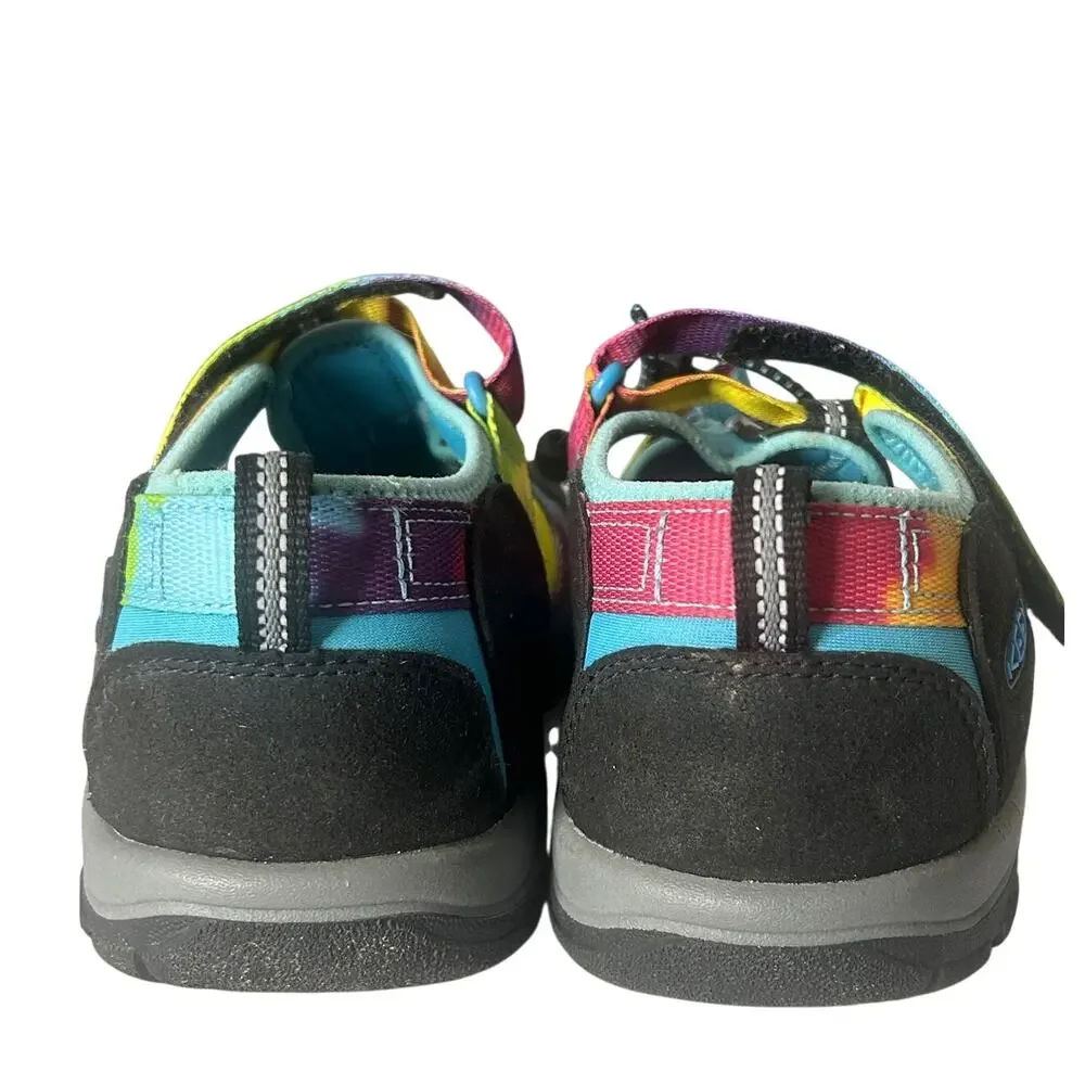 Keen Newport H2 US size 6 Unisex sandals colorful tie-dye straps and rubber toe